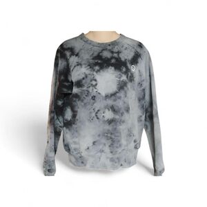 BIG BUD PRESS Black and Gray Tye Dye Sweater